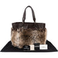 Chanel Faux Fur CC Charm Tote Handbag