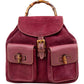 Gucci Suede Bamboo Backpack