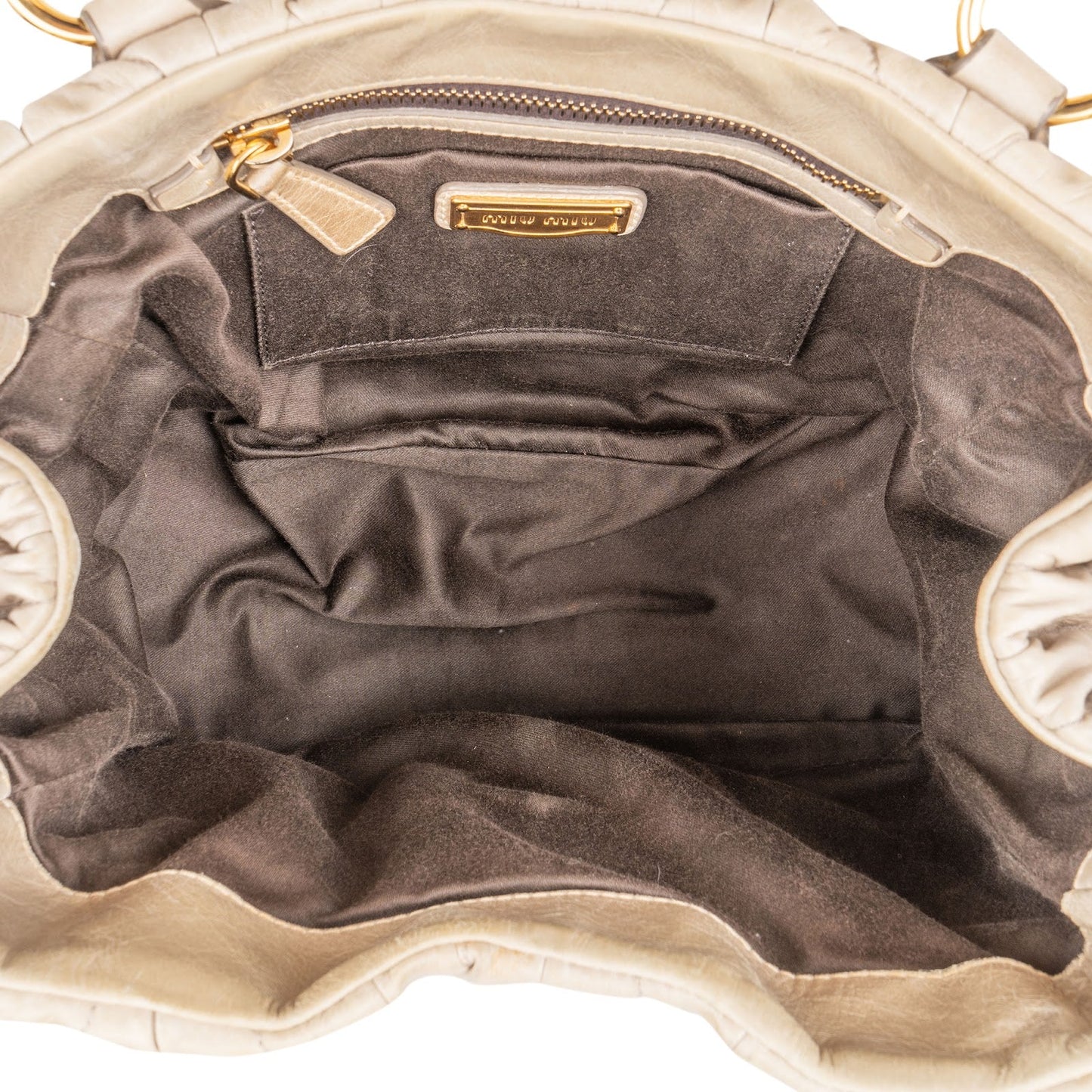 Miu Miu Matelassé Nappa Leather City Handbag