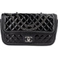 Chanel Quilted Patent Leather Single Flap Crossbody Bag