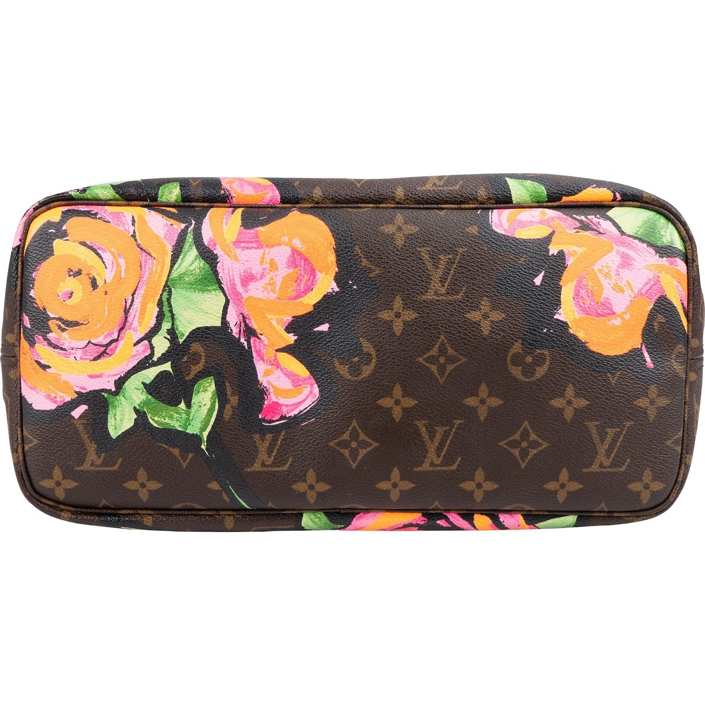 Louis Vuitton Limited Monogram Roses Neverfull MM Shoulder Bag