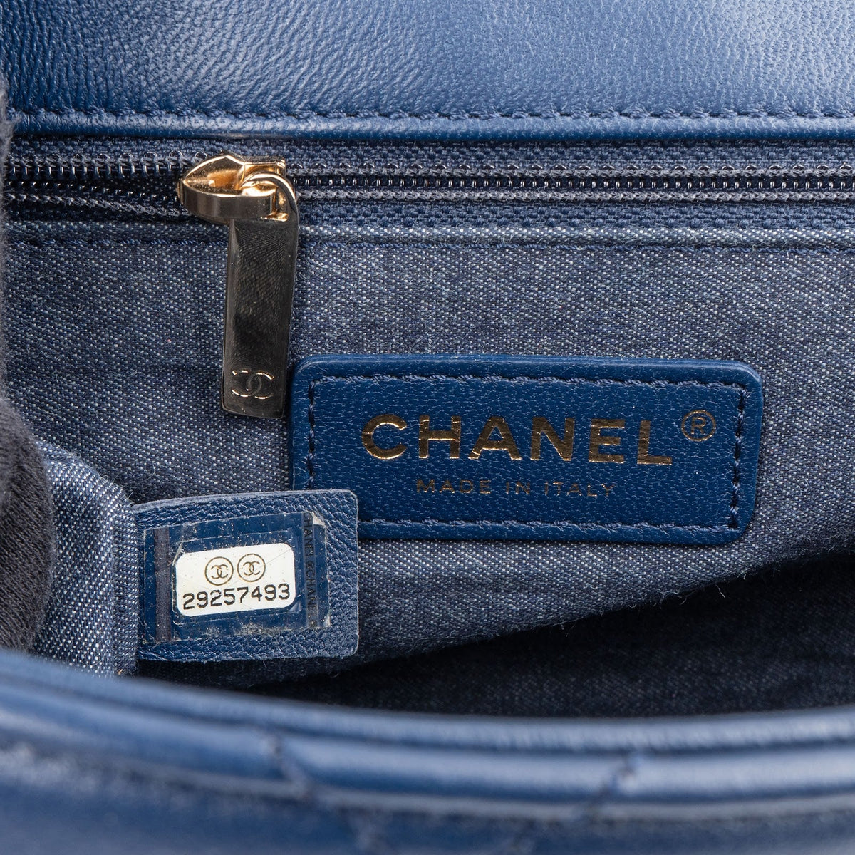 Chanel Quilted Lambskin Medium Flap Chunky Handle Crossbody Bag