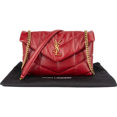 Saint Laurent Quilted Leather Small Loulou Crossbody Bag