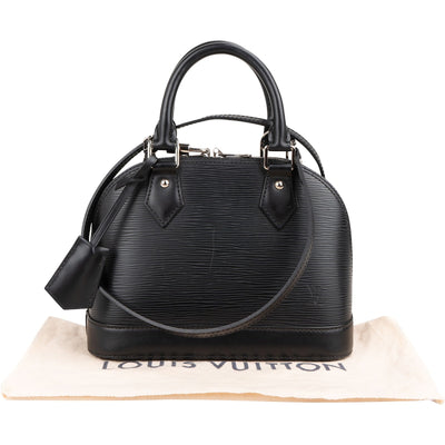 Louis Vuitton Noir Epi Leather Alma BB Handbag
