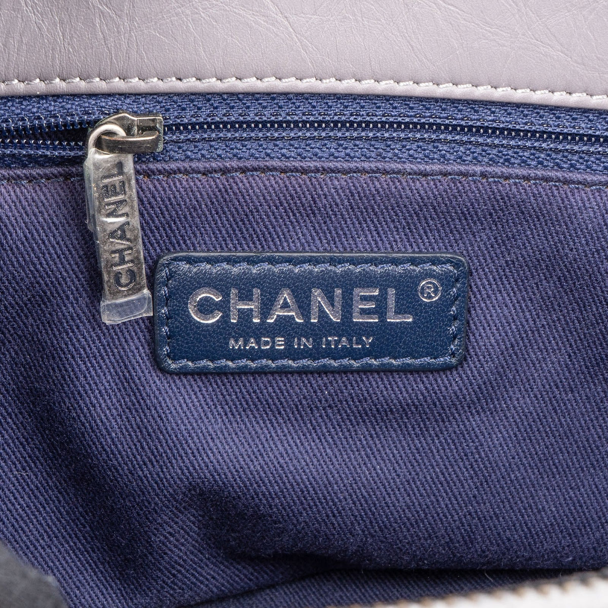 Chanel Quilted Glazed Calfskin Modern Chain Tote Shoulder Bag