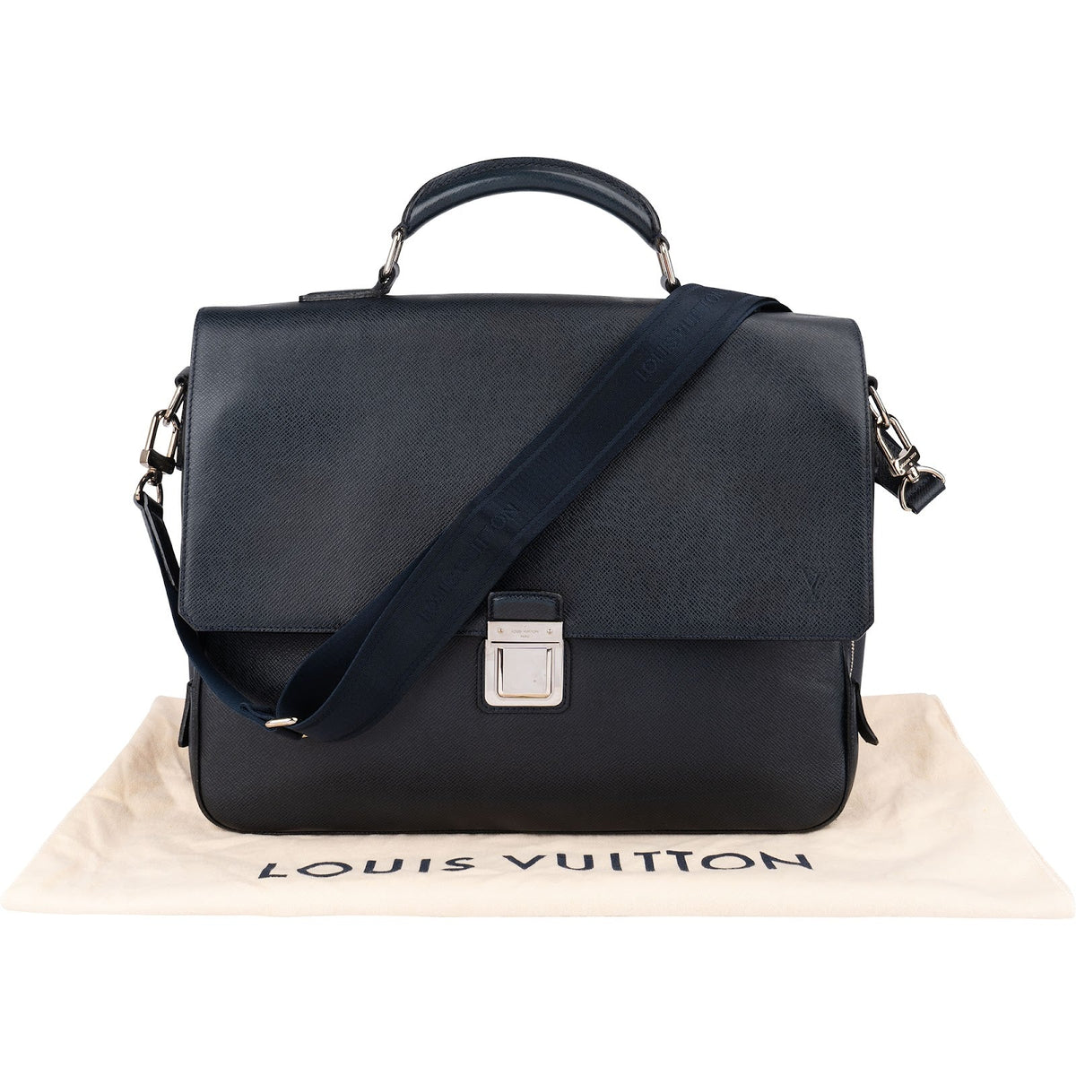 Louis Vuitton Taiga Leather Anton Briefcase Business Handbag