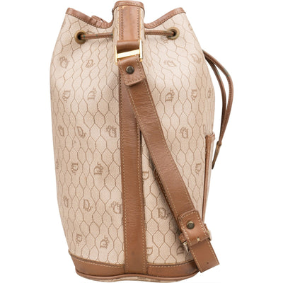 Christian Dior Honeycomb Monogram Bucket Crossbody Bag