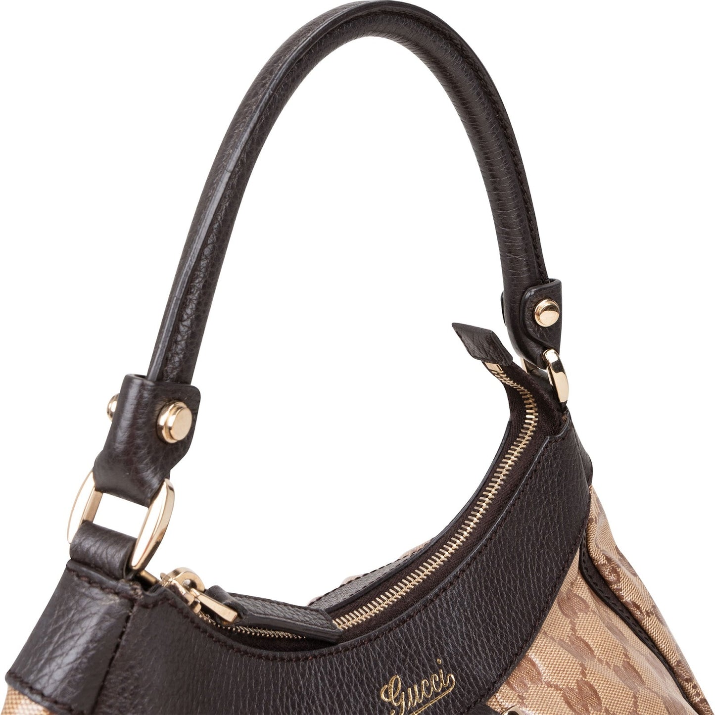 Gucci Monogram GG Patent Abbey Handbag
