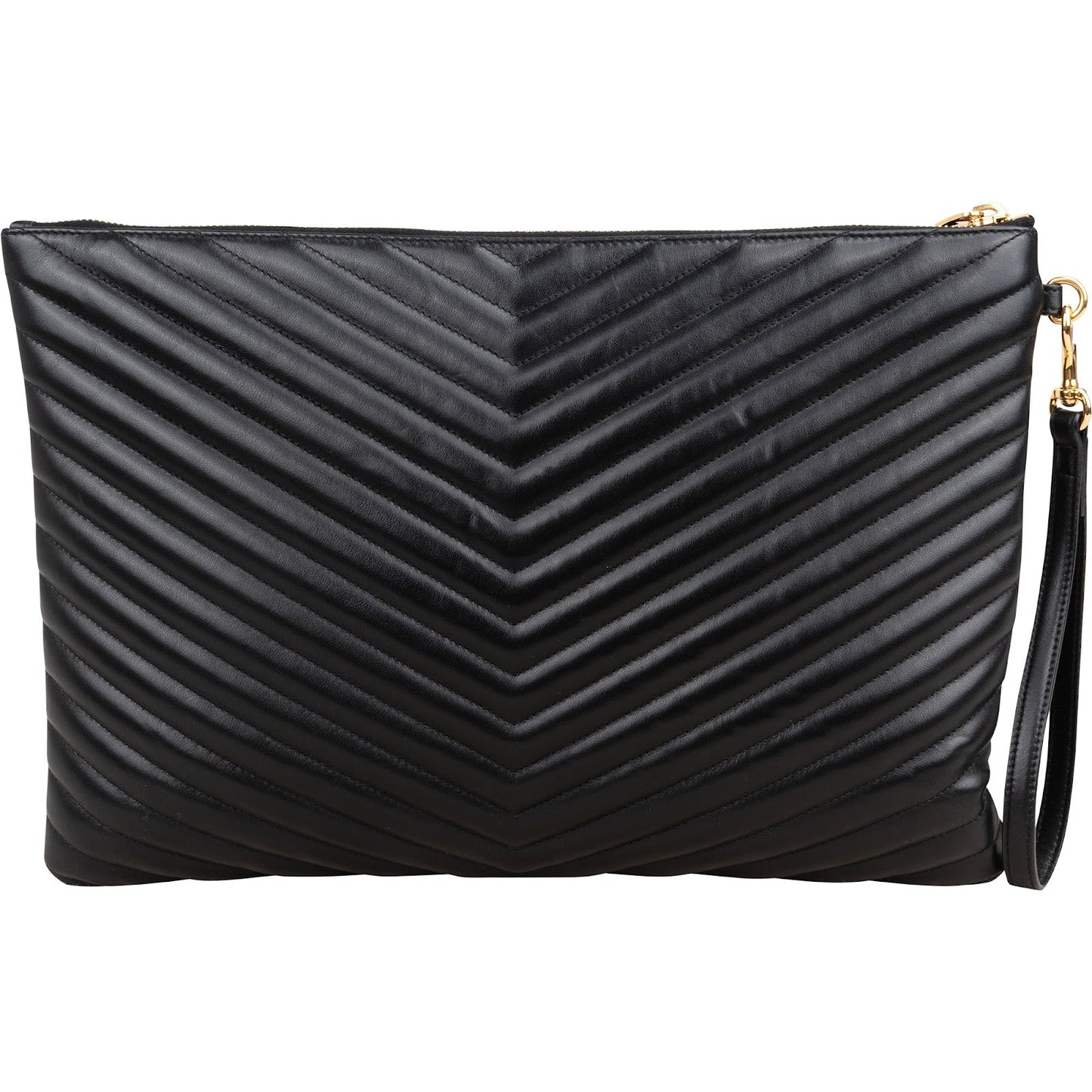 Yves Saint Laurent Quilted Leather Clutch