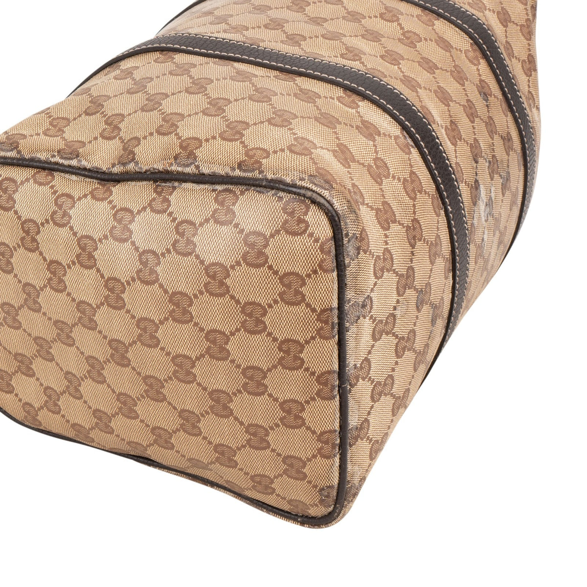Gucci Monogram GG Coated Canvas Boston Handbag