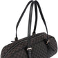 Celine Black Macadam Nylon Boston Shoulder Bag