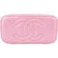 Chanel Pink Green Bicolor Quilted Lambskin Top Handle Vanity Case Crossbody Handbag