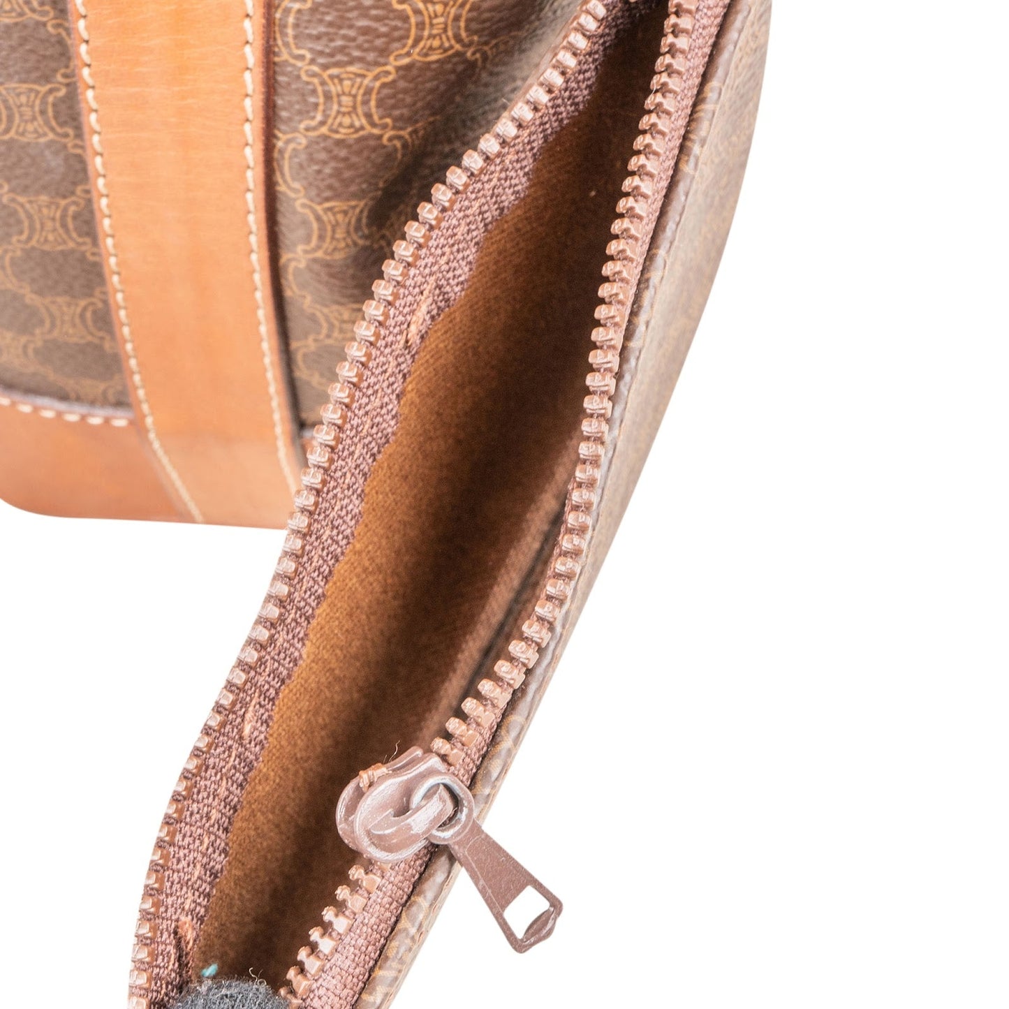 Celine Macadam Monogram Canvas Drawstring Bucket Shoulder Bag
