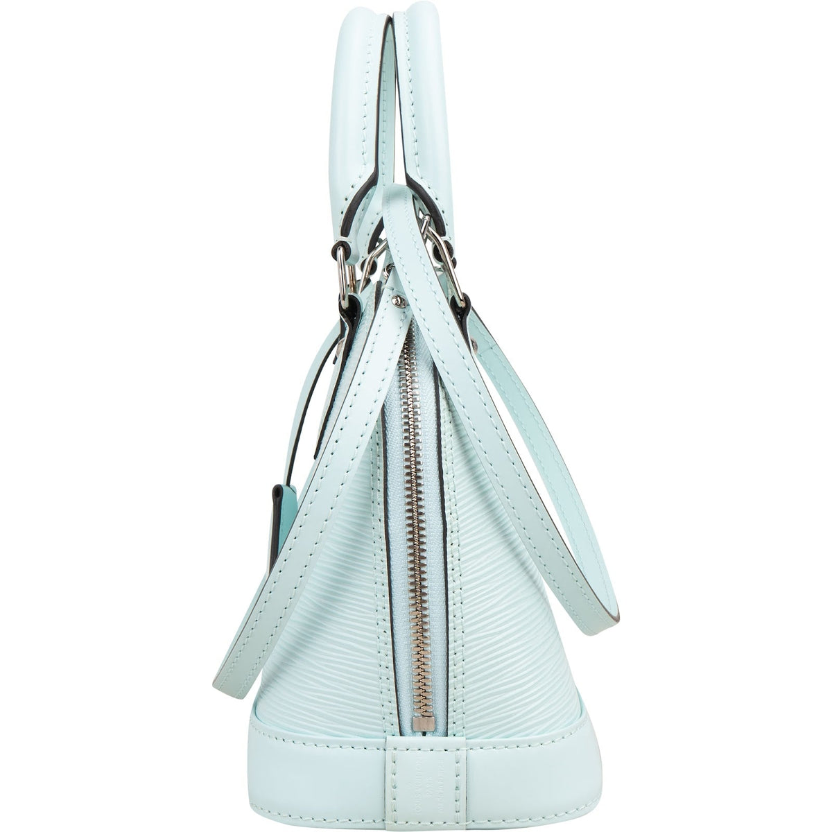 Louis Vuitton Light Blue Epi Leather Alma BB Handbag