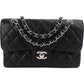 Chanel Quilted Caviar Leather Small Double Flap Shoulder Bag