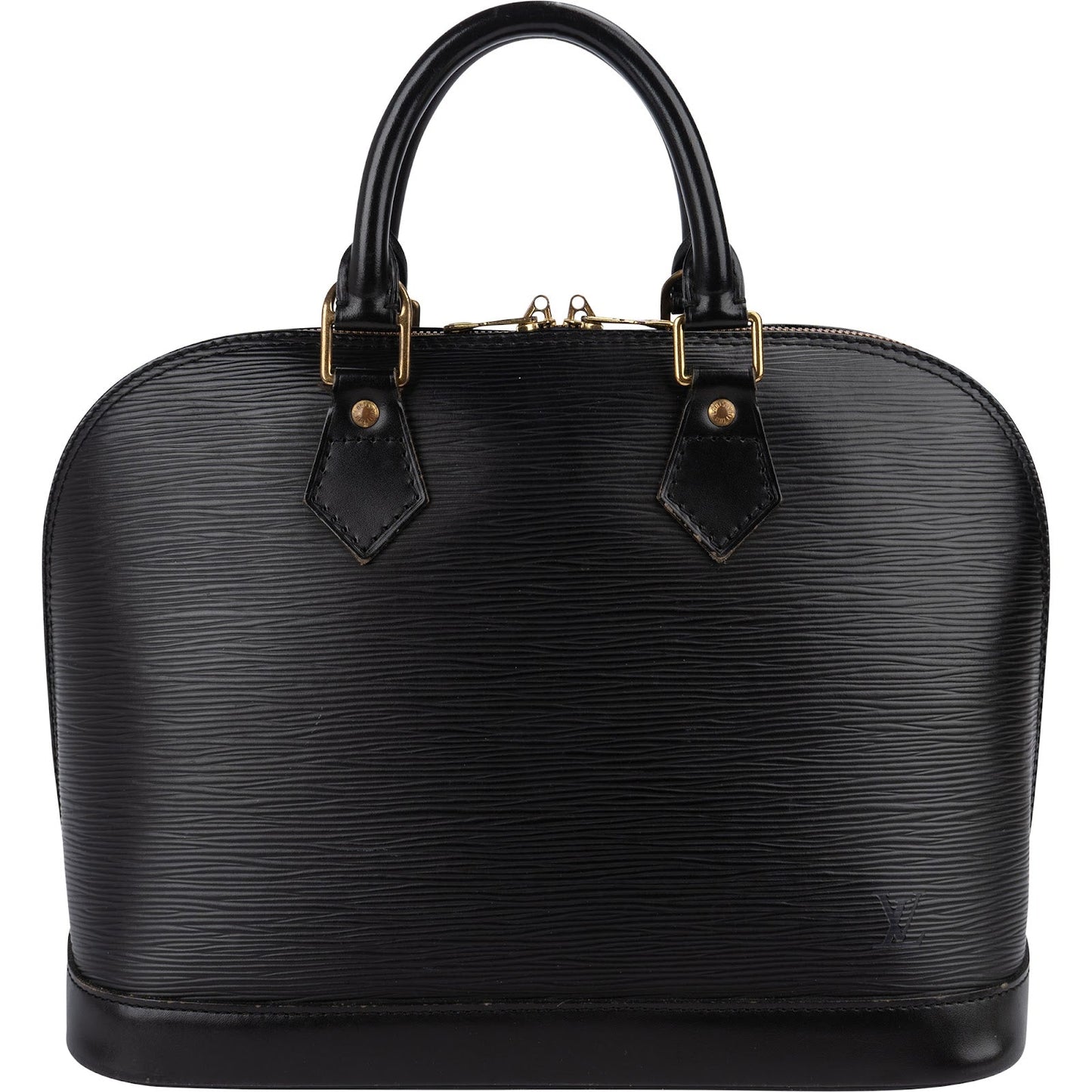 Louis Vuitton Noir Epi Leather Alma PM Handbag