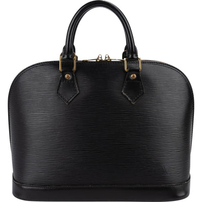 Louis Vuitton Noir Epi Leather Alma PM Handbag