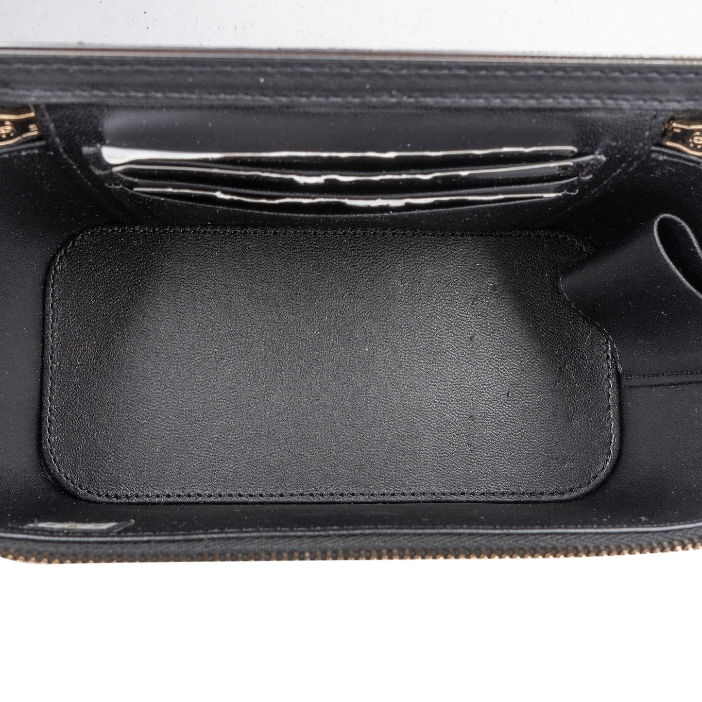 Chanel Quilted Lambskin Vanity Case Crossbody Handbag