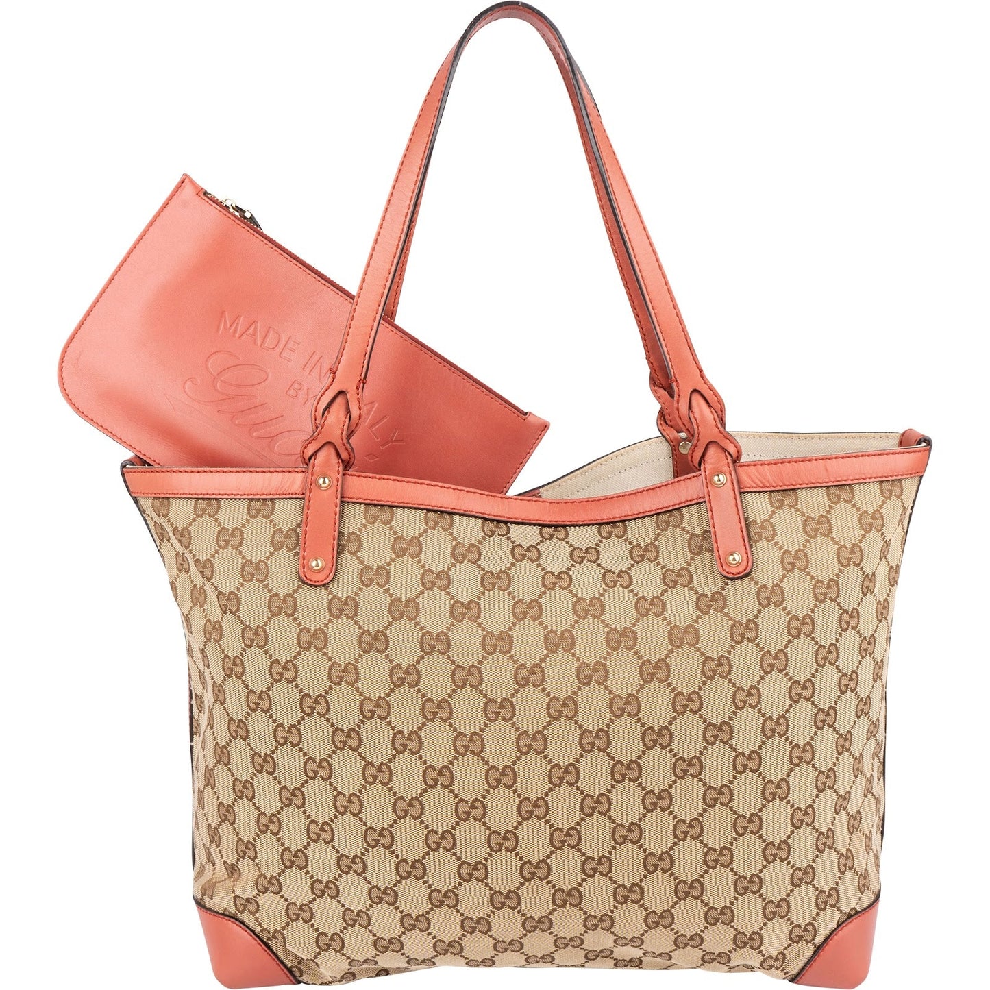 Gucci Monogram GG Canvas Bree Tote Shopper Shoulder Bag