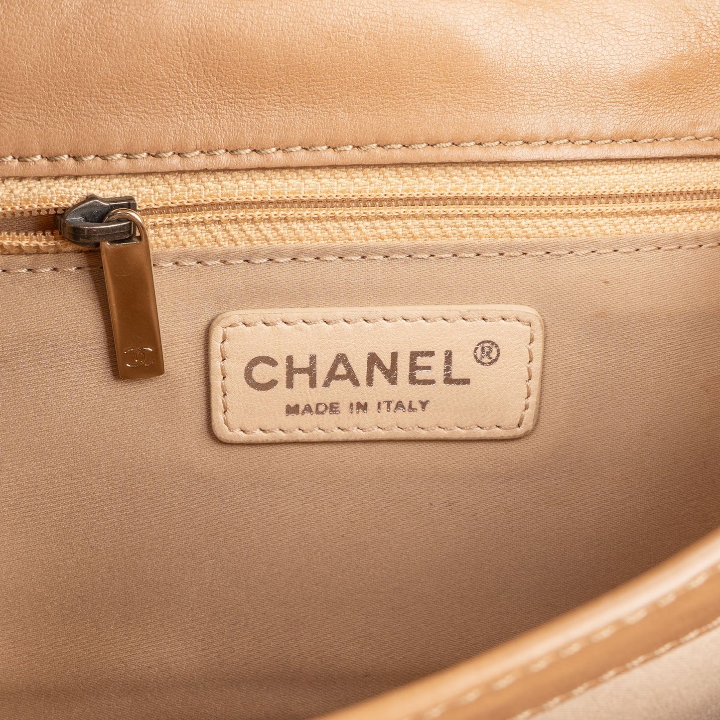 Chanel Quilted Lambskin Antique Hardware Single Flap Crossbody Bag