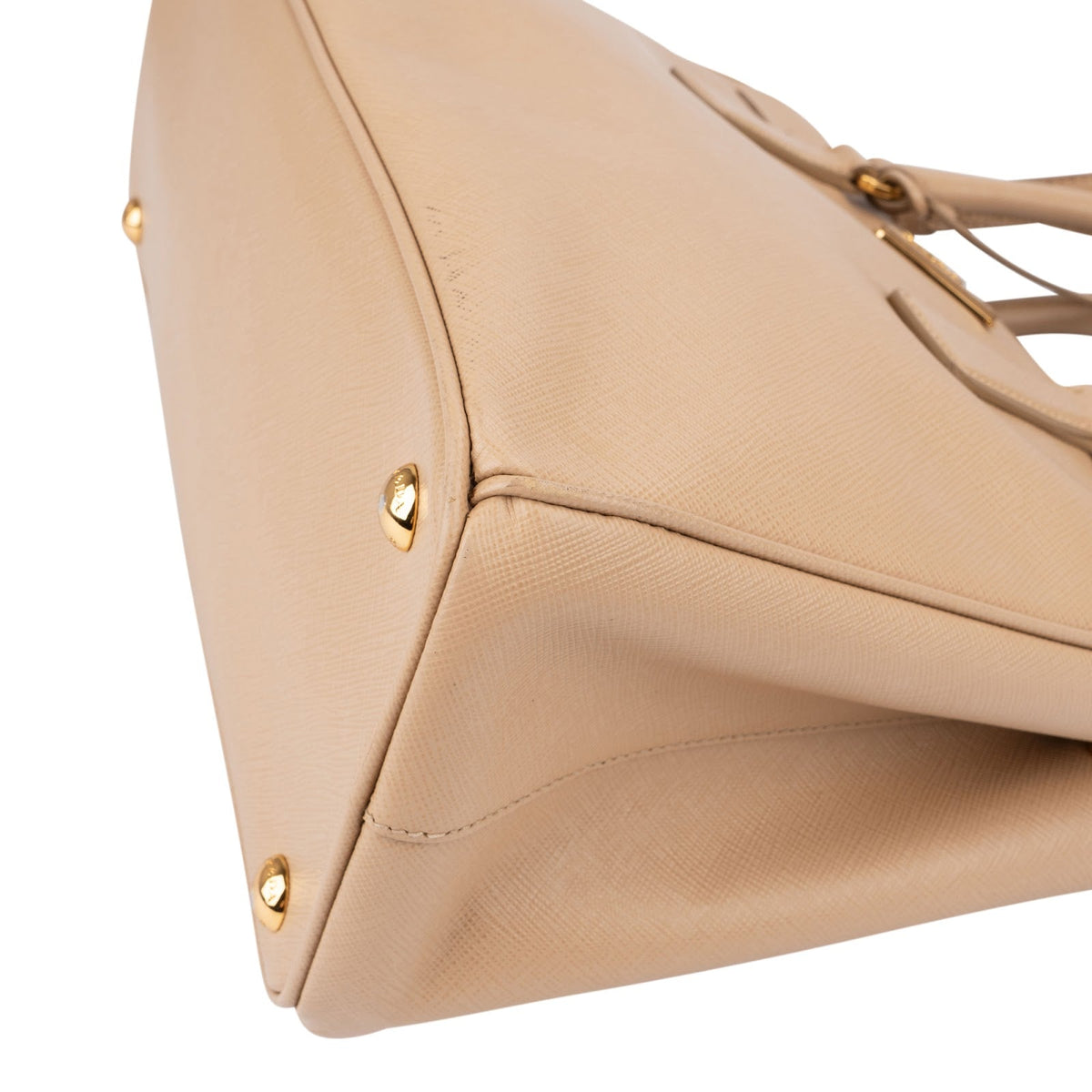 Prada Beige Saffiano Leather Galleria Handbag