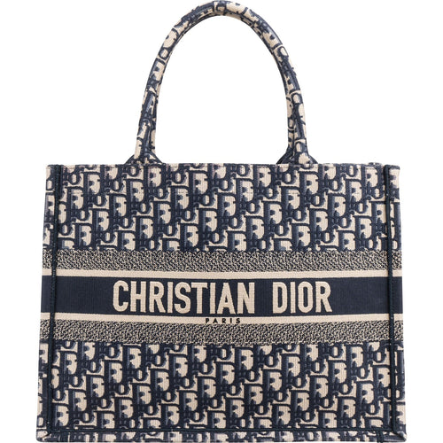 Christian Dior Oblique Trotter Monogram Small Book Tote Handbag