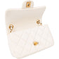 Chanel Quilted Lambskin Mini Rectangular Pearl Single Flap Crossbody Bag