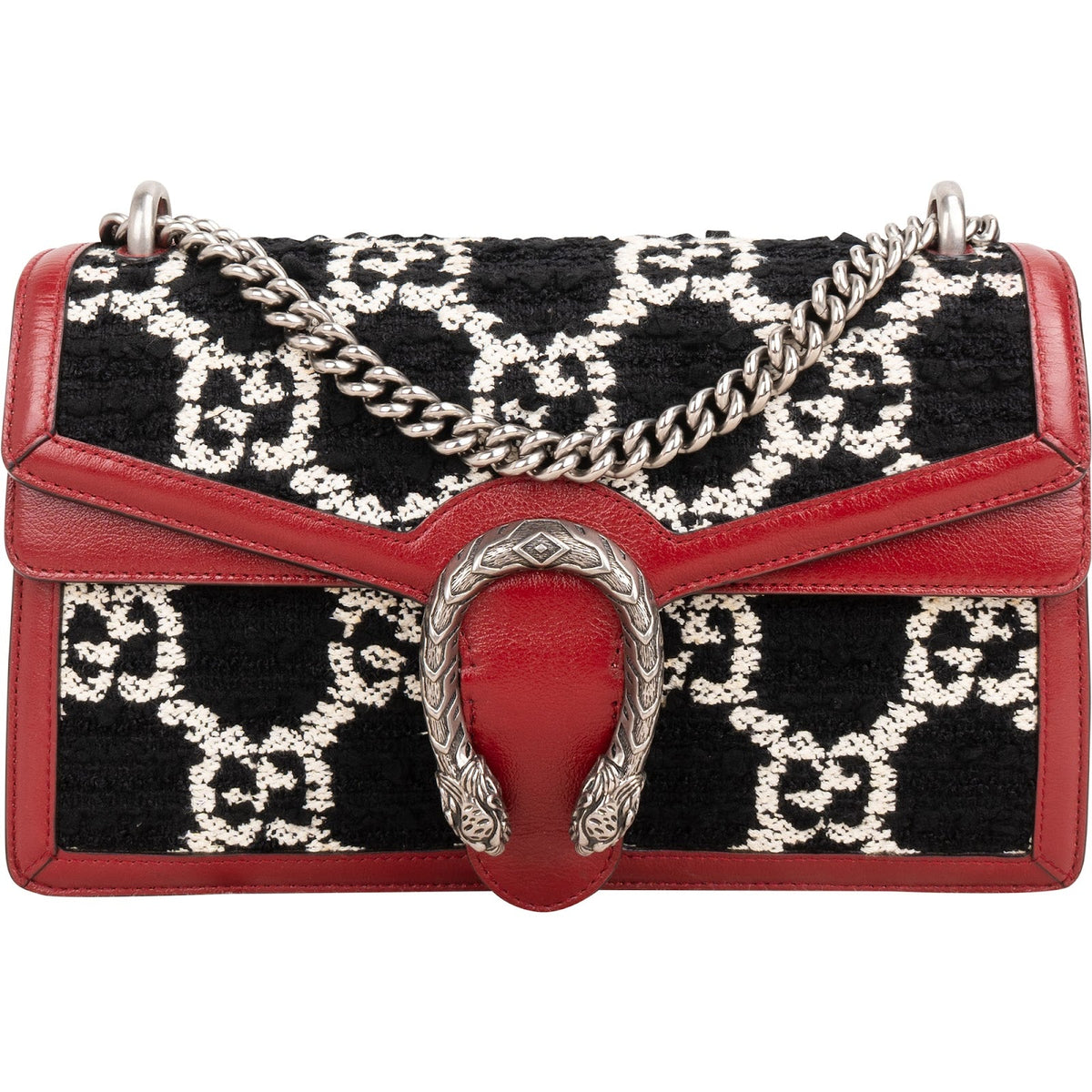 Gucci Dionysus aus GG Tweed – Vorderansicht