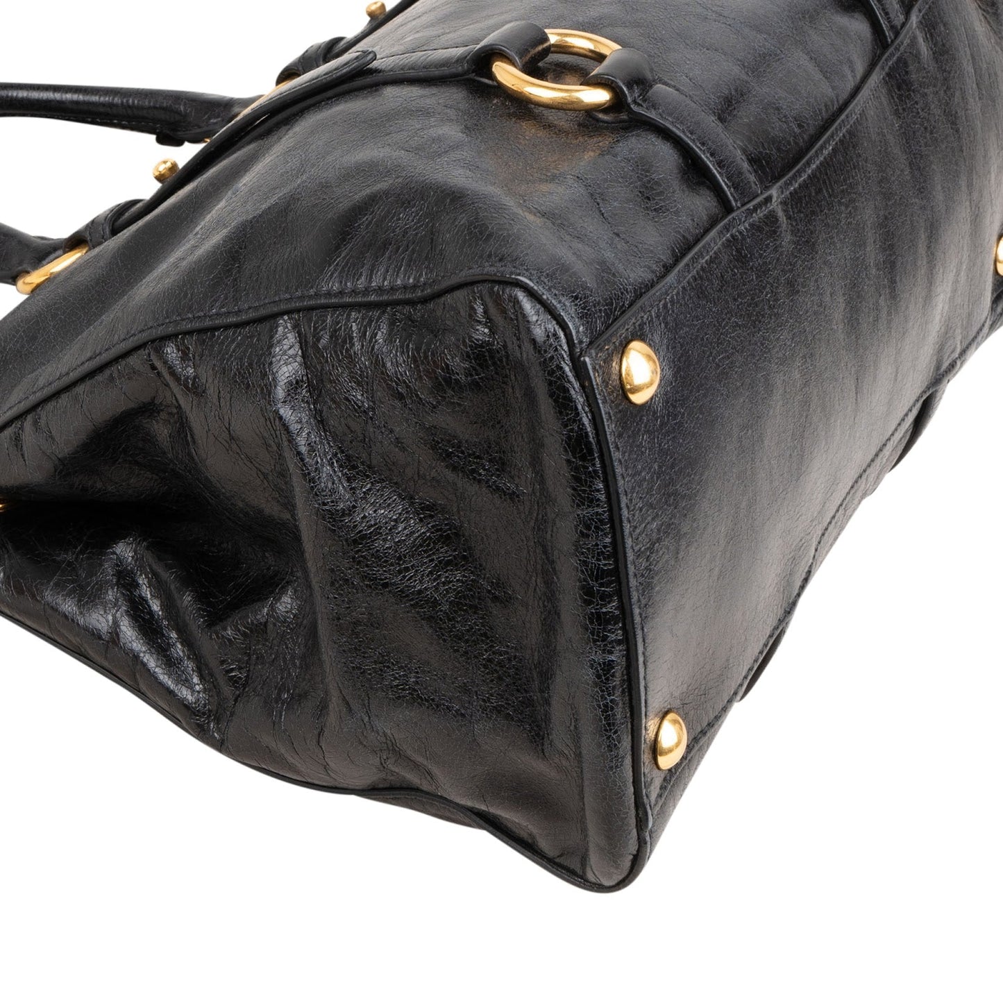 Miu Miu Vitello Lux Leather City Handbag