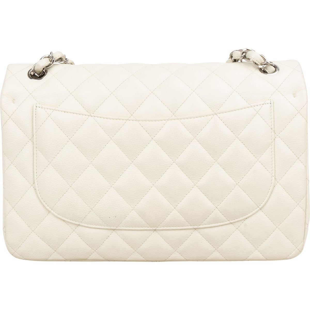 Chanel Jumbo Double Flap aus gestepptem Caviar-Leder – Ansicht 4