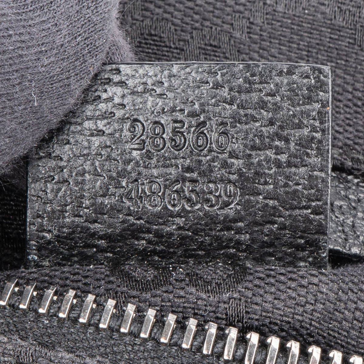Gucci Schwarz Leder GG Canvas Belt Umhängetasche, Bild 7 von 7