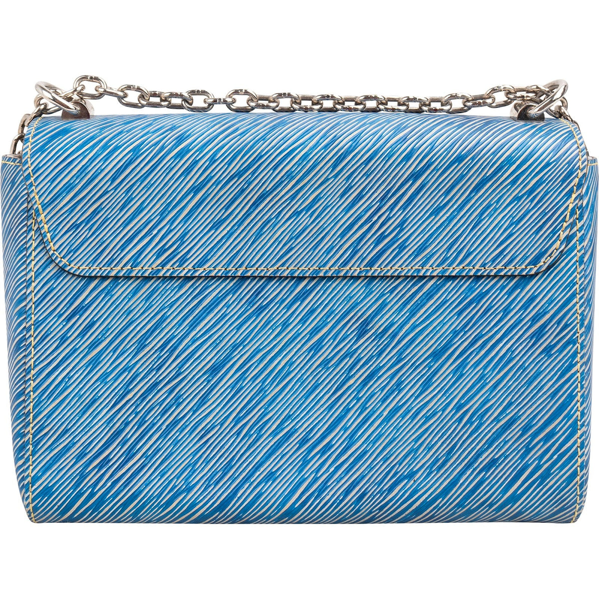 Louis Vuitton Blue Epi Leather Bicolor Twist Crossbody Bag