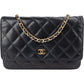 Chanel Quilted Caviar Leather Wallet On Chain Crossbody Bag