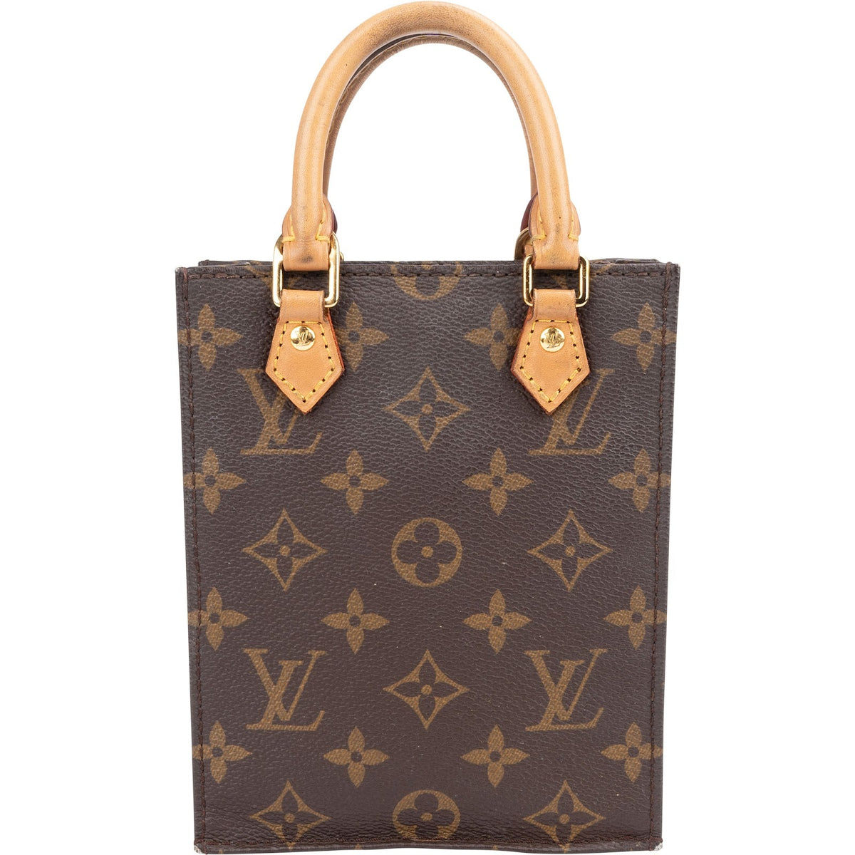 Louis Vuitton Petit Sac Plat aus Monogram Canvas – Vorderansicht