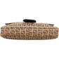 Fendi Monogram Zucca Canvas Baguette Shoulder Bag
