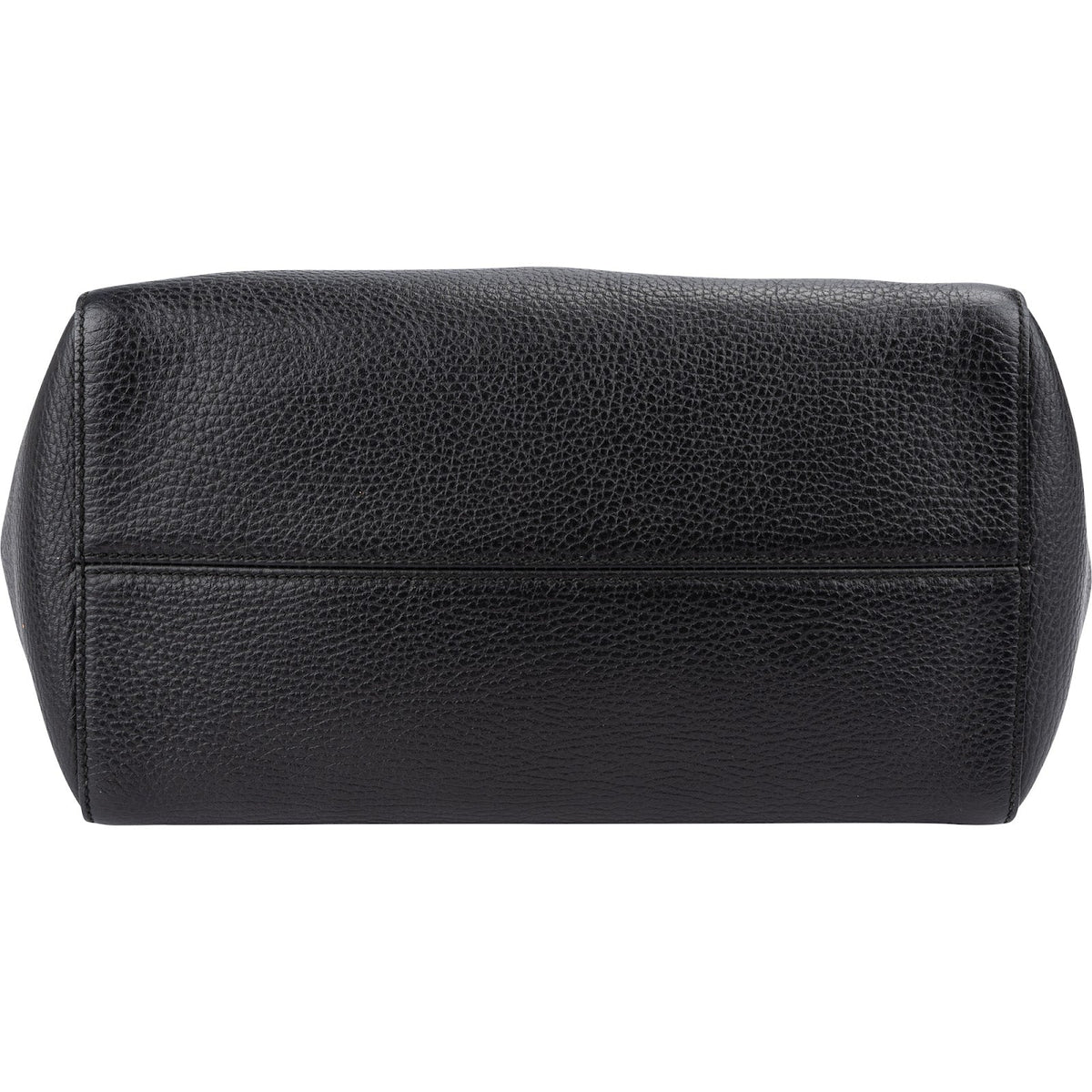 Gucci Black Grained Leather Swing Tote Shopper Shoulder Bag
