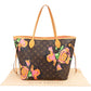 Louis Vuitton Limited Monogram Roses Neverfull MM Shoulder Bag