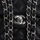Chanel Quilted Caviar Leather Palladium Small Double Flap Shoulder Bag