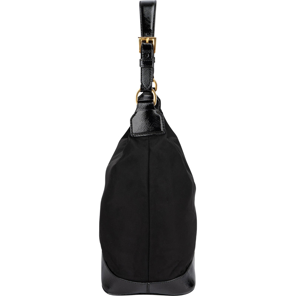 Prada Tessuto Saffiano Lux Leather Triangle Hobo Shoulder Bag