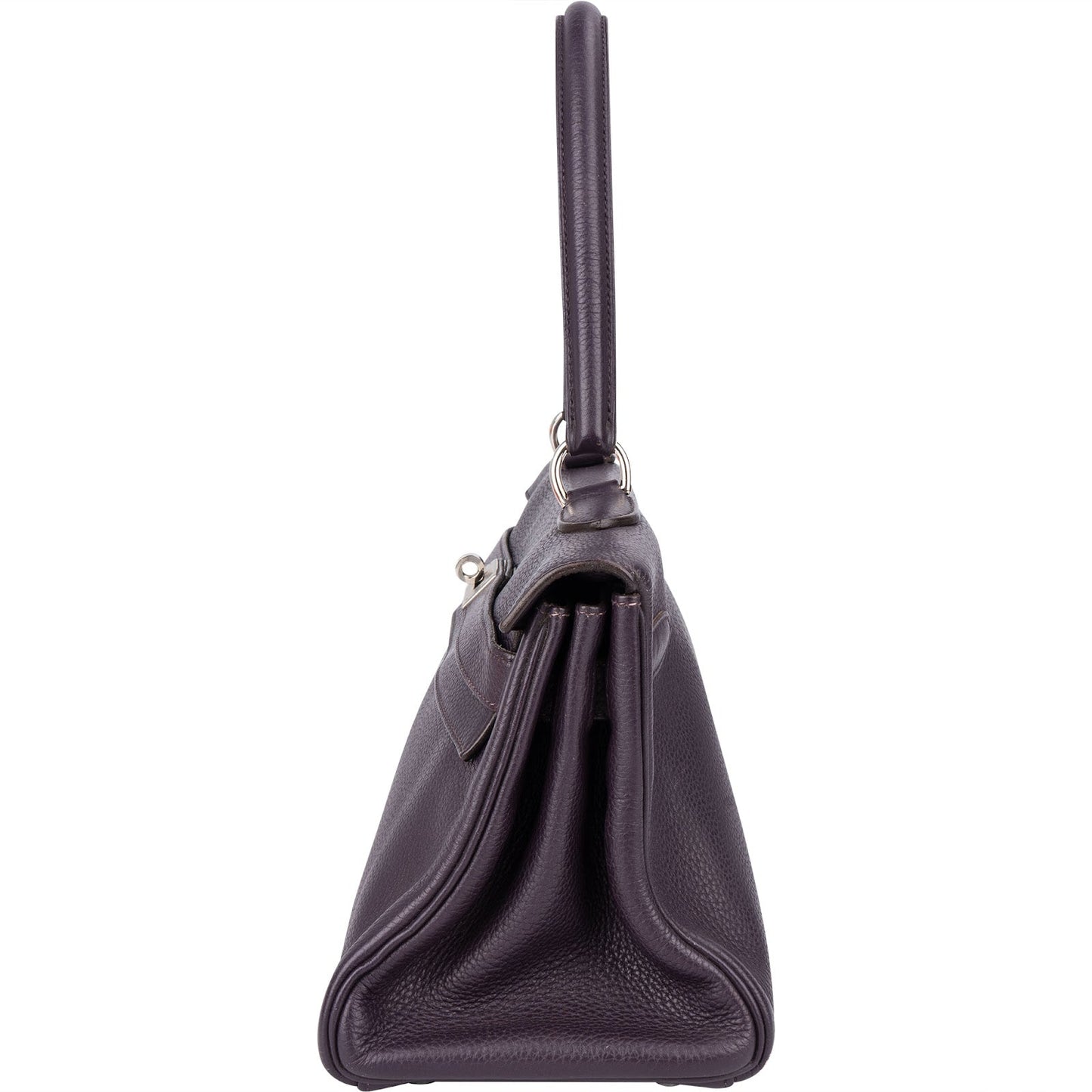 Hermès Raisin Clemence Leather Kelly 40 JPG Shoulder Bag