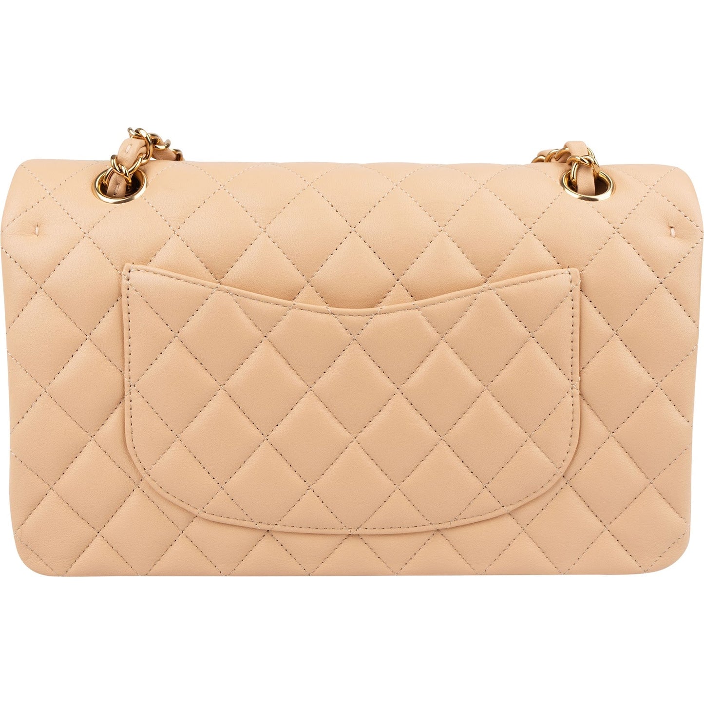 Chanel Quilted Lambskin Medium Double Flap Shoulder Bag