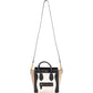 Céline Tricolor Grained Suede & Leather Nano Luggage Handbag
