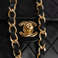 Chanel Quilted Lambskin 24K Gold Single Flap Crossbody Bag