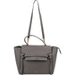 Celine Grey Leather Grained Calfskin Belt Handbag