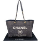 Chanel Denim Deauville Tote Shoulder Bag