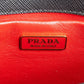 Prada Saffiano Leather Round Lock Flap Small Crossbody Bag