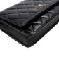 Chanel Quilted Patent Leather 2.55 Wallet On Chain Crossbody Bag