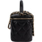 Chanel Quilted Lambskin Vanity Case Crossbody Handbag