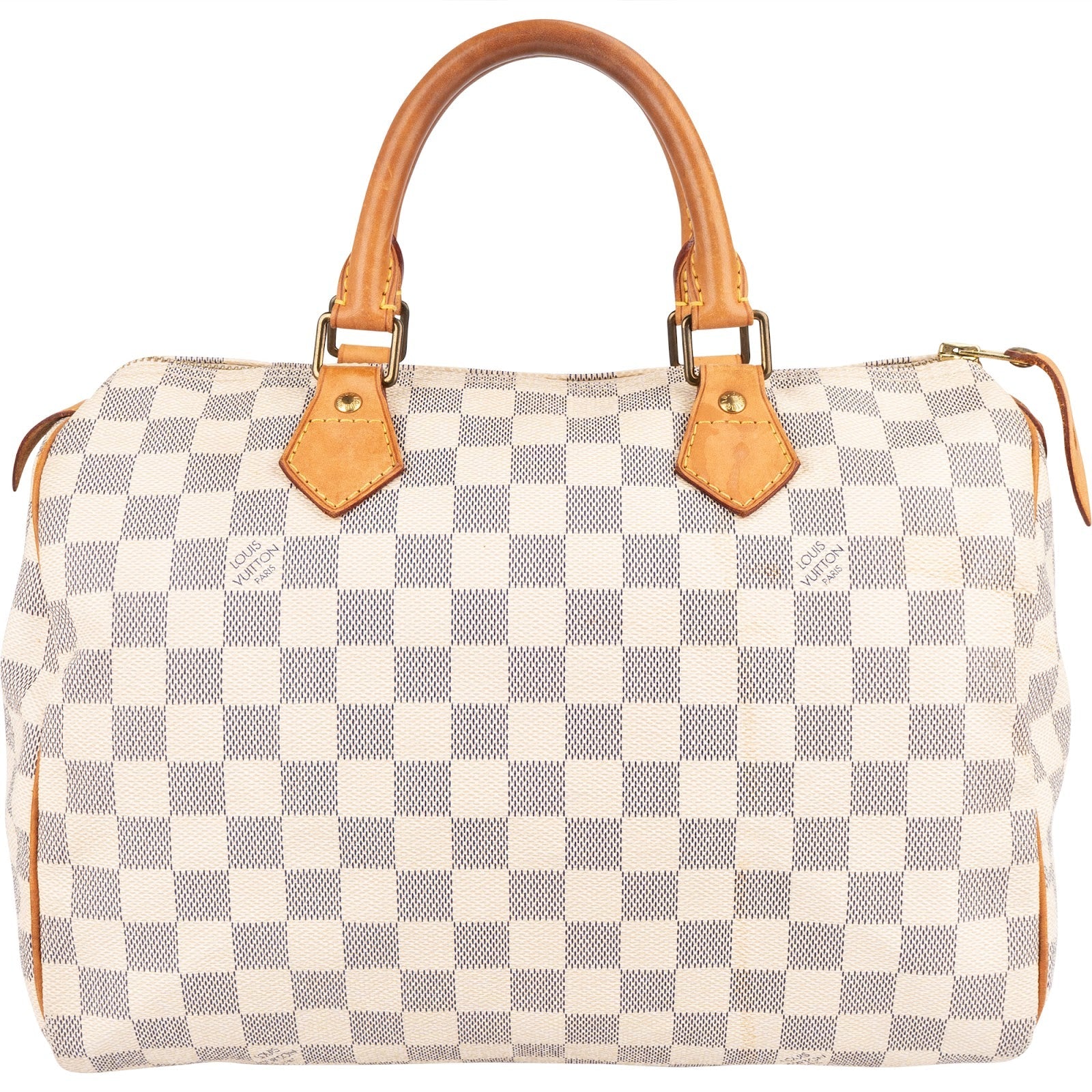 Louis Vuitton Monogram Damier Azur Speedy 30 Handbag