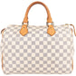 Louis Vuitton Monogram Damier Azur Speedy 30 Handbag